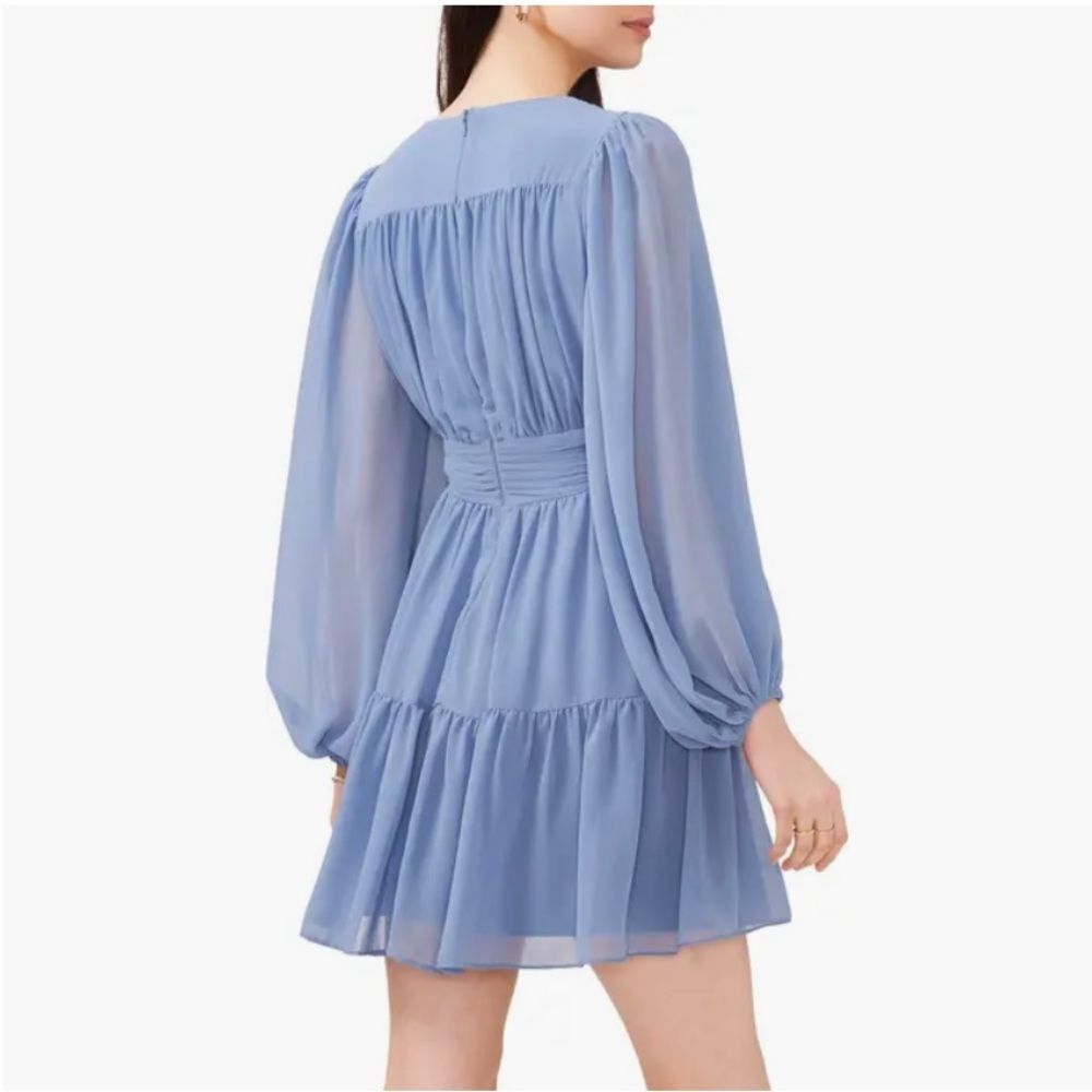 CHAUS Balloon Long Sleeve Tiered Dress ❤️NWT❤️IN STORES❤️ - Picture 2 of 2